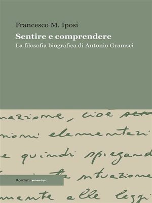 cover image of Sentire e comprendere